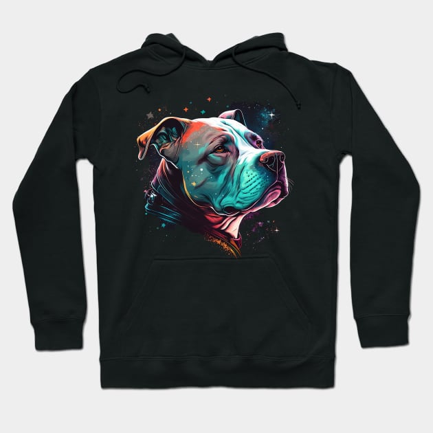 pitbull Hoodie by a cat cooking